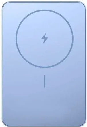 Powerbank 5000mAh Xiaomi Super Slim Magnetic Power Bank 5000/ Wireless/ Azul/ Incluye Cable USB Tipo-C