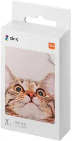 Papel Fotográfico Xiaomi Mi Portable Photo Printer Paper/ 5 x 7.6cm/ 20 Hojas