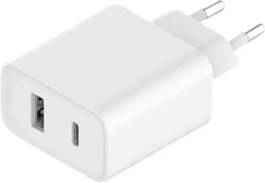 Cargador de Pared Xiaomi Mi 33W Wall Charger/ 1xUSB Tipo-C/ 1xUSB/ 33W