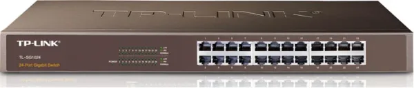 Switch 24 puertso 10 - 100 - 1000 rack 19 pulgadas 1u tp - link