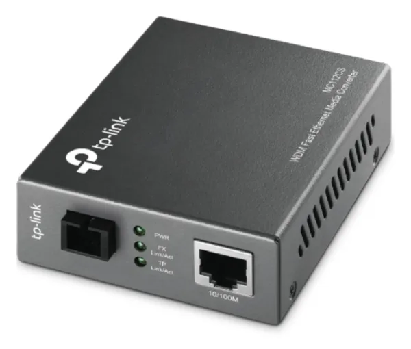Convertidor Tp-Link Rj45 10/100 a Fibra Monomodo Sc