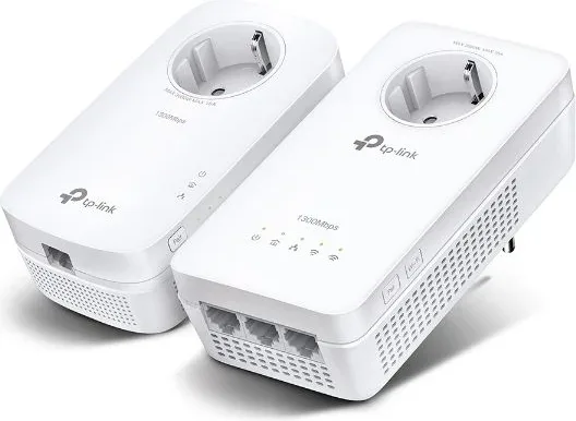 Tp-Link Kit Extensor WiFi AC Powerline Av1300 con Toma de Corriente Adicional.