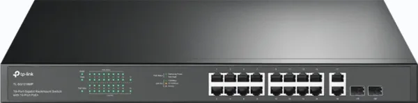 Switch 18 puertos tp - link tl - sg1218mp 16 puertos gigabit PoE 2 puertos sfp