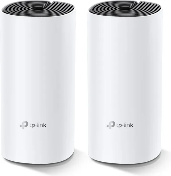 TP-LINK Deco M4(2-pack) router inalámbrico Doble banda (2,4 GHz / 5 GHz) Gigabit Ethernet Negro, Blanco