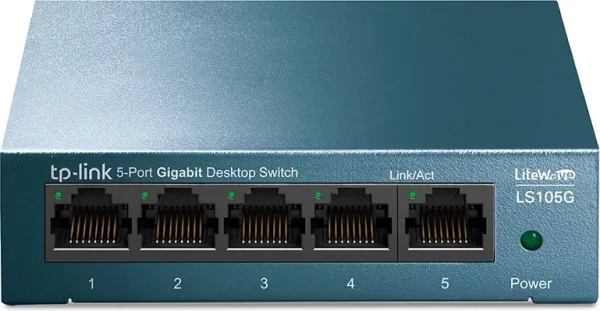 TP-LINK LITEWAVE SWITCH 5 PUERTOS 10/100/1Gbit METALICO