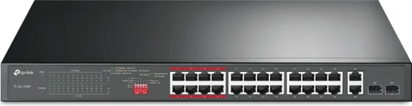 SWITCH TP LINK TL-SL1226P / 24xFAST PoE+, 2x1G PoE+, 2xSFP, 250W