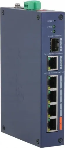 (Dh-Chs4106-4Et-60) Dahua Switch Industrial 6 Puertos Cloud Managed Gigabit, 4 Puertos PoE, 60W, Hi-PoE, L2