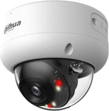 (Dh-Ipc-Hdbw3849Ep-S-Il-0280B) Dahua Camara IP Domo Antivandalica 8Mp  Wizsense Smart Dual Light Acupick Inteligencia Artificial LED Ir Wdr, Micro Integrado, Fija 2.8Mm