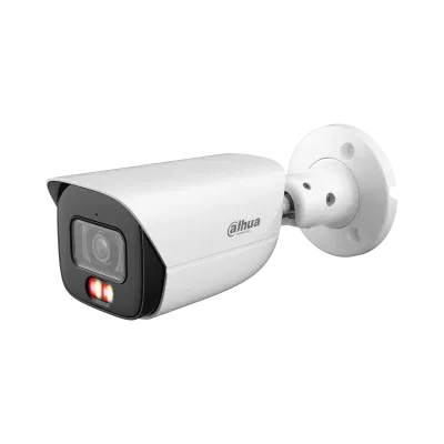 (Dh-Ipc-Hfw3449Ep-As-Il-0280B) Dahua Camara IP  Bullet Serie 3, 4Mp, Ir 50M, Ip67, Soporta microSD Hasta 512GB, 12 Vdc / PoE, Fija 2.8Mm