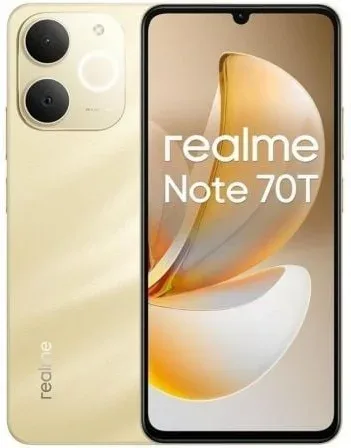 Smartphone Realme Note 70T 4GB/ 128GB/ 6.74"/ Dorado Playa