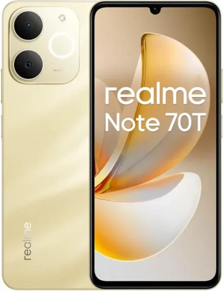 Smartphone Realme Note 70T 4GB/ 256GB/ 6.74"/ Dorado Playa