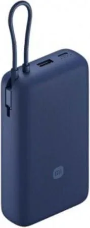 Powerbank 20000mAh Xiaomi 33W Power Bank Integrated Cable/ 33W/ Azul/ Incluye Cable USB Tipo-C
