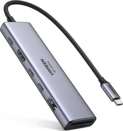 Ugreen REVODOK 7-IN-1 4K@60HZ HDMI DOCK Acoplamiento Base Gris