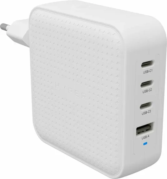 Hyperâ® Hyperjuiceâ® 100W USB-C Gan Travel Charger (3C+1A) - White
