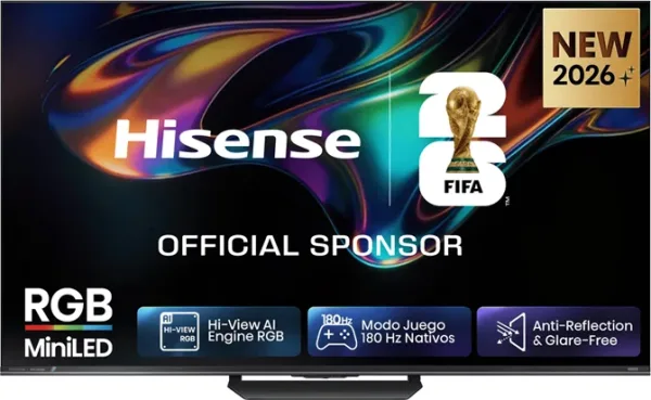 TELEVISOR 65'' RGB MINILED UHD 4K QUANTUM DOT 180Hz 65UR8S SMART TV HISENSE
