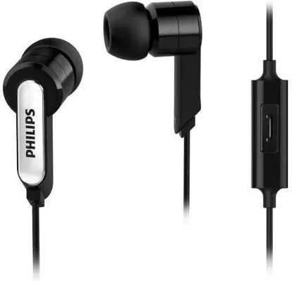 Auriculares Intrauditivos Philips SHE1405/10/ con Micrófono/ Jack 3.5/ Negros