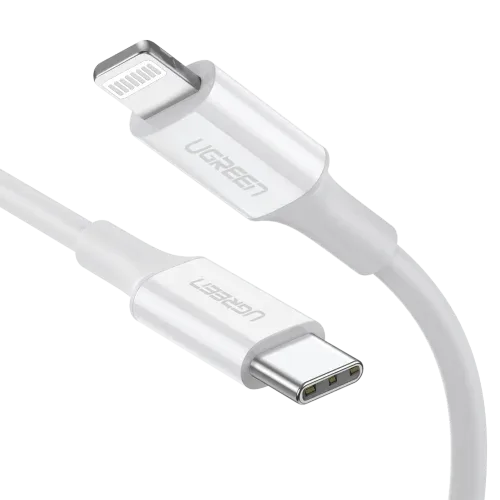 Ugreen 10493 cable de conector Lightning 1 m Blanco