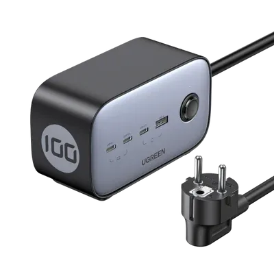 Ugreen DigiNest Pro 1 salidas AC Tipo C 1,8 m 4 3680 W Negro