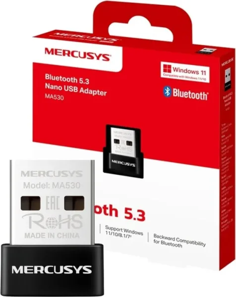 Adaptador Mercusys Ma530 Bluetooth 5.3 Nano USB