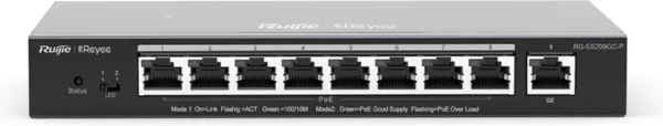 SWITCH RUIJIE REYEE RG-ES209GC-P GIGALAN 9p PoE 120w