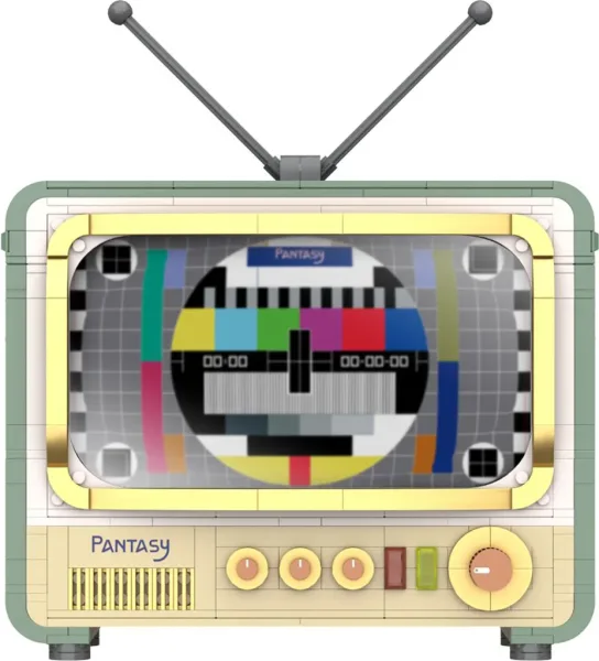 Maqueta retro tv set construccion joyside series 26 cm