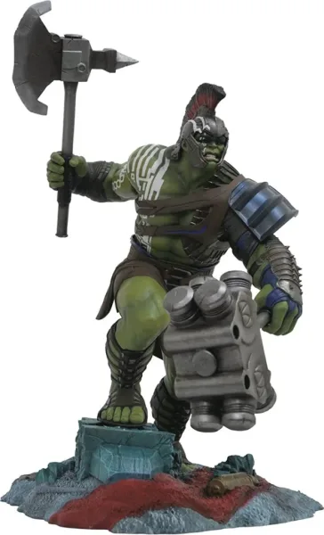 Figura diamond select toys marvel gallery thor ragnarok hulk gladiador diorama