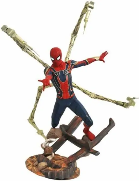 Figura diamond select toys marvel premier collection avengers 3 iron spider - man