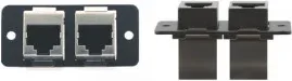 Kramer Electronics W4545(B) placa de pared y cubierta de interruptor Negro