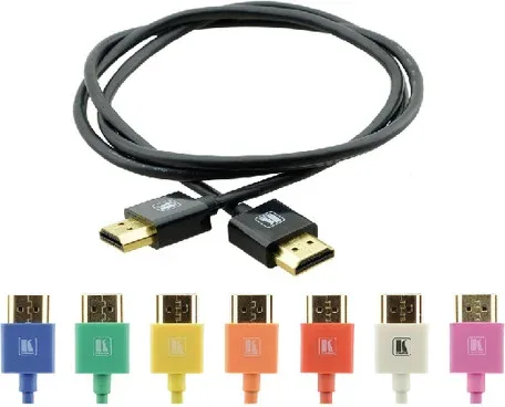 Kramer Cable HDMI Flexible Alta Velocidad con Ethernet Ultra Plano Color Negro (C-Hm/Hm/Pico/Bk-10)
