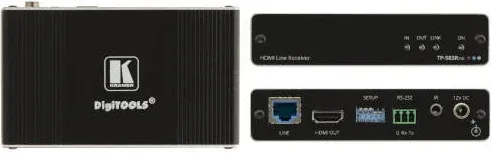 Kramer / Receptor HD Base T - Alto Rendimiento/ 4K / HDMI / Tp-583Rxr / Negro