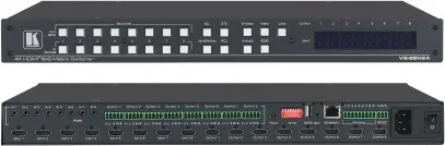 Kramer Vs-88H2A Matriz de Conmutación 8X8 4K Hdr Hdcp 2.2 con Enrutamiento de Audio Analógico y Digital (20-08800230)
