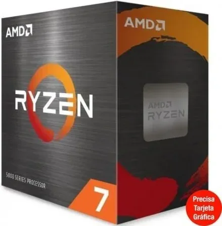 AMD RYZEN 7 5700X 3.4G 35M 6 CORE AM4 BOX Sin Vent