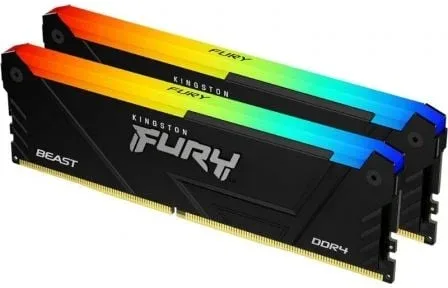 Memoria RAM Kingston FURY Beast RGB 2 x 16GB/ DDR4/ 3200MHz/ 1.35V/ CL16/ DIMM