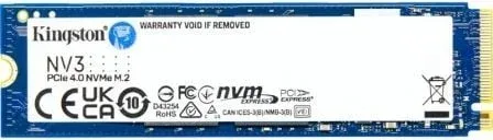 Disco SSD Kingston NV3 2TB/ M.2 2280 PCIe Gen4/ Full Capacity