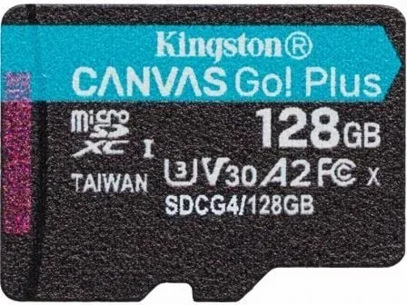 Tarjeta de Memoria Kingston CANVAS Select Plus 128GB microSD XC/ Clase 10/ 200MBs