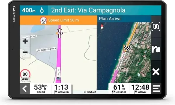 Garmin camper 1095 - eu -  navegador GPS para caravana con pantalla brillante de 10'' - información de tráfico en tiempo real - voz y asistencia al conductor - color negro