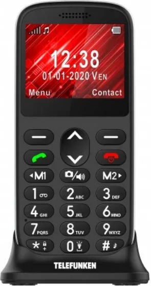 Telefono movil telefunken s420 senior phone - 2.31 pulgadas - negro