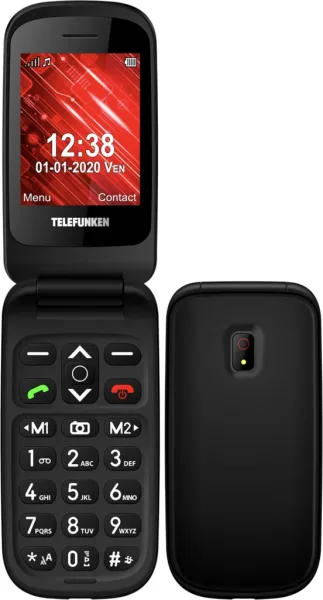 Telefono movil telefunken s440 senior phone - 2.4 pulgadas - negro
