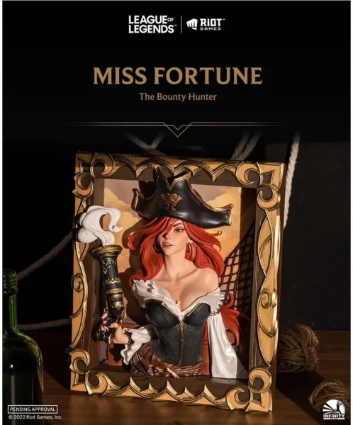 Figura league of legends marco 3d the bounty hunter miss fortune