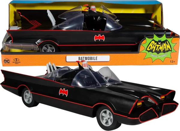 Figura mcfarlane toys DC retro 6in -  batman 66 -  batmobile