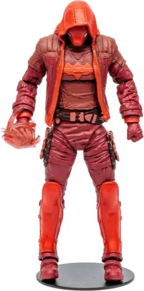 Figura mcfarlane toys DC gaming red hood monochromatic etiqueta dorada
