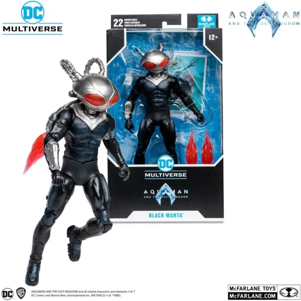 Figura mcfarlane toys DC aquaman 2 movie 7in -  black manta