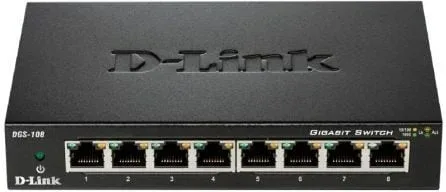 Switch 8 ptos 10 - 100 - 1000 dgs - 108 d - link metal