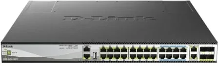 Switch D-Link DMS-3130-30PS/E 24 Puertos/ RJ-45 Gigabit 10Gbps/ PoE/ SFP
