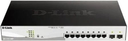 Switch Gestionable D-Link DGS-1210-10MP 10 Puertos/ RJ-45 10/100/1000/ PoE/ SFP