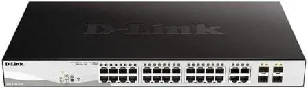 Switch Gestionado D-Link DGS-1210-24P 24 Puertos/ RJ-45 10/100/1000/ PoE/ SFP