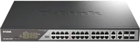 Switch Gestionable D-Link DSS-200G-28MPP 24 Puertos/ RJ-45 10/100/1000/ PoE++/ SFP