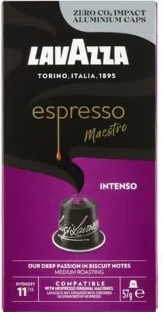 Cápsula Lavazza Espresso Maestro Intenso para cafeteras Nespresso/ Caja de 10