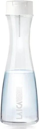 Botella Filtrante Laica GlaSSmart/ Capacidad 1.1L/ Blanca