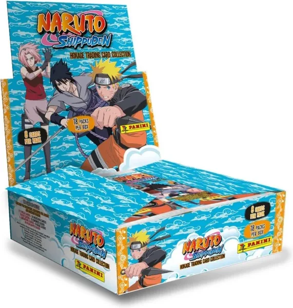 Juego de sobres cartas naruto shippuden hokage trading card collection flow packs expositor (18) edicion ingles